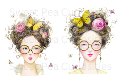 Girl, Mixed Media, Ephemera, PNG, Clipart Product Image 3