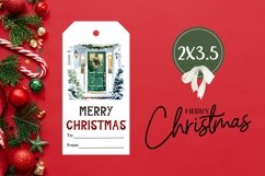 Christmas Door Gift Tag, Christmas Gift Tag Printable Product Image 3