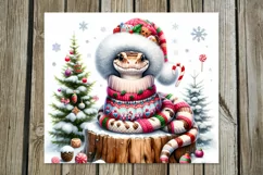 Christmas snake | 4 Skinny tumbler sublimation designs PLUS Product Image 3