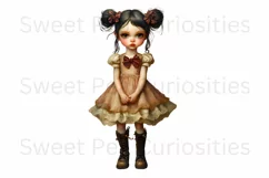 Girls, Ephemera, PNG, watercolor, Clipart Product Image 3
