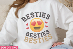 Besties besties besties PNG, True Friendship Sublimation PNG Product Image 3