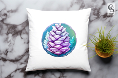 Colorful Pine Cone clipart sublimation png Product Image 3