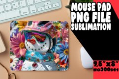 Summer Snowman Sublimation Mouse Pad - Holiday Joy Product Image 1