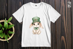 Cute Baby Bunny Leprechaun Clipart Sublimation PNG Product Image 3