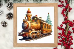 Watercolor Santa Claus Sublimation Clipart, Santa PNG Product Image 3