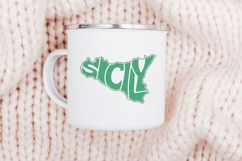 Sicily Word Art SVG cut file Product Image 1