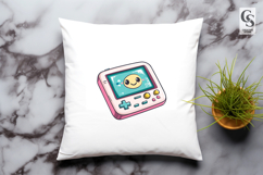 Cute Kawaii Retro Game Console Clipart Sublimation PNG Product Image 3