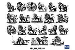 Lion Vector SVG Bundle Product Image 3