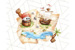 Cartoon Pirate Kids and Animals PNG Clipart for Fun Designs Product Image 3