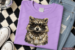 Luxury Raccoon PNG Design | Gangster Raccoon With Sunglasses Product Image 4