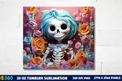 Halloween Tumbler Sublimation Wraps, Tumbler Halloween Product Image 3