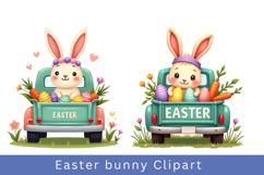 Watercolour Easter bunny Clipart bundle Product Image 2