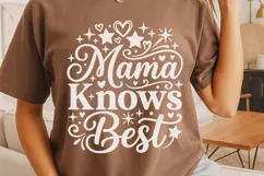 Mama Knows Best Svg, Mom life Svg, Funny Boss Mom Svg. Product Image 4