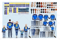 Hockey Family clipart: &quot;HOCKEY CLIPART&quot; Hockey jerseys PNG Product Image 2