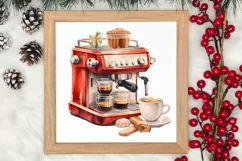 Christmas Coffee Clipart Sublimation, Christmas PNG Product Image 3