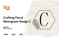 Crafting Floral Monogram Design Product Image 1