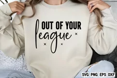 Out of your league SVG, Playing solo SVG Product Image 2