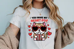 You Make My Heart Pop Sublimation PNG, Love Quote PNG Product Image 3