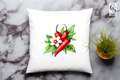 Red Chili Pepper Clipart Sublimation PNG Product Image 3