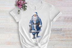 Blue Christmas Watercolor Clipart Sublimation Product Image 3