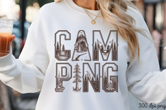 CAMPING PNG, Retro Camping Sublimation PNG Product Image 3