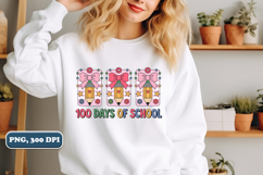 100 Days of School PNG, Pencil Bow PNG design Product Image 3