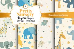Nursery Seamless patterns and Seamless backgrounds Product Image 1