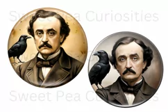 Edgar Allan Poe, Ephemera, PNG, Flower, Clipart Product Image 3