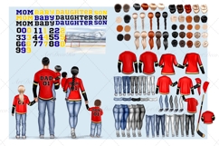 Hockey Family clipart: &quot;HOCKEY CLIPART&quot; Hockey jerseys Sport Product Image 2