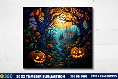 Halloween Tumbler Sublimation Wraps, Tumbler Halloween Product Image 3