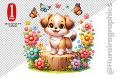 Cute Dog Clipart - PNG File Product Image 1