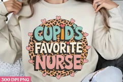 Cupid's Favorite Nurse PNG, Valentine Nurse Sublimation P Product Image 3