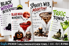 Halloween Kitchen Towel PNG, Funny Halloween PNG, Spooky PNG Product Image 1