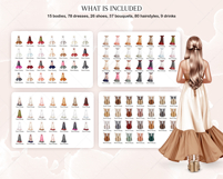 The Boho Girls Clipart Portrait Creator Product Image 3