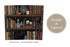 Embroidery Halloween Tumbler, Gothic Tumbler Wrap, Skull PNG Product Image 3
