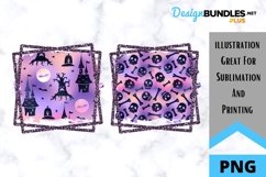 Halloween Spooky House - Skull - Sublimation Background Product Image 1