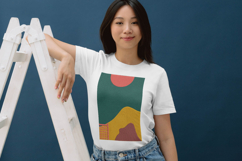 Sunset Landscape Abstract Three Size Embroidery Design Product Image 3