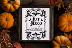 Bat Blood Apothecary | SVG Farmhouse Sign Product Image 3