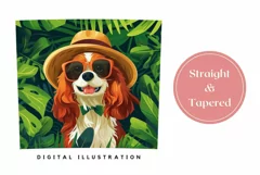 Summer Tumbler PNG, Cavalier King Charles Spaniel Tumbler Product Image 3