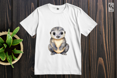 Cute Otter Animal Illustration Clipart Sublimation PNG Product Image 2