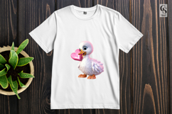 Cute Baby Duck Clipart Sublimation PNG Product Image 3