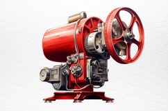 Vintage Christmas Cinema Clipart PNG Product Image 3