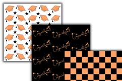 Graduation 2026 orange digital papers Product Image 2