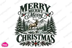 Merry Christmas PNG, Christmas Trees PNG, Christmas Shirt Product Image 3
