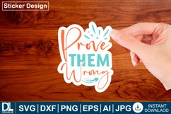 Motivational sticker design, Inspirational sticker design Product Image 1