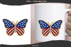 USA butterfly png design for T-shirts Product Image 3