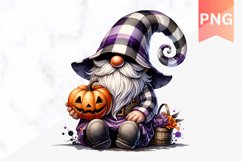 Halloween Gnome Sublimation - Clipart PNG Design Product Image 1