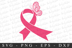 PInk Ribbon PNG | Breast Cancer Awareness Png Product Image 1