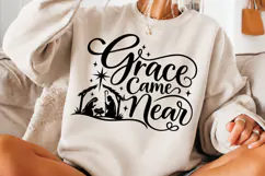 Rejoice Nativity Christmas PNG, Christian Rejoice Manger Sce Product Image 3