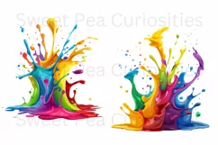 Splatter Paint, Clipart, Ephemera, PNG, Junk journal, Art Product Image 3